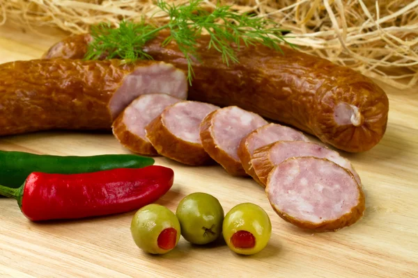 Польская колбаса — стоковое фото