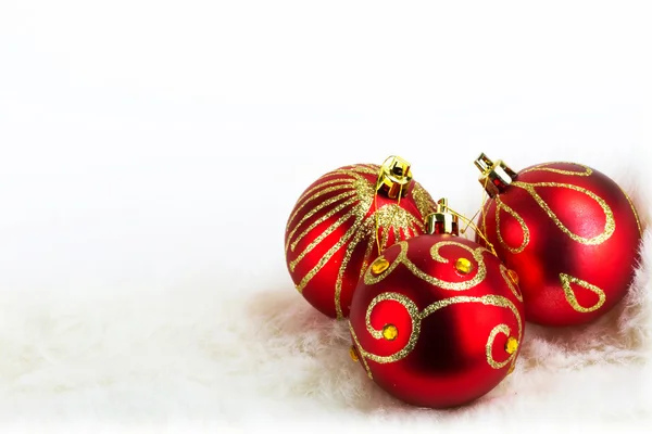 Christmas baubles background — Stock Photo, Image
