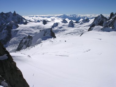 Glacier on Mont Blanc clipart