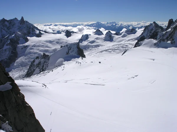 Ledovec na mont blanc Stock Obrázky