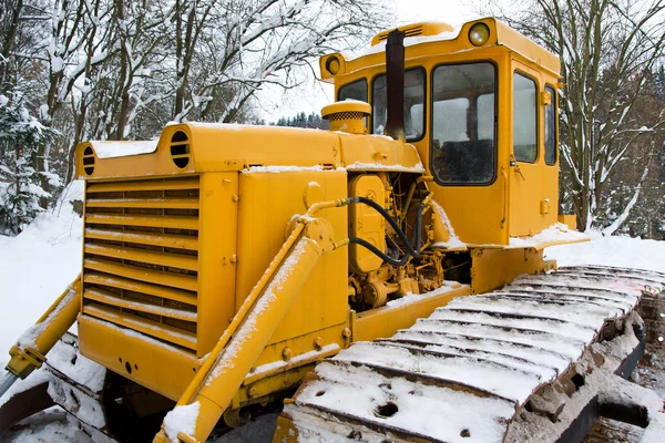 Bulldozer Snow Winter — Stock Photo, Image