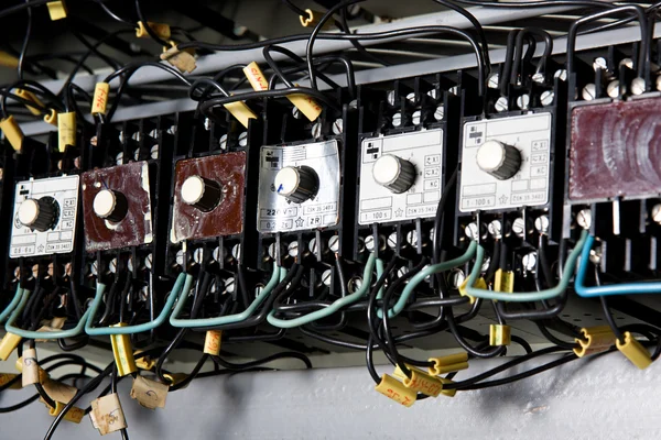Gamla elektriska panelen — Stockfoto