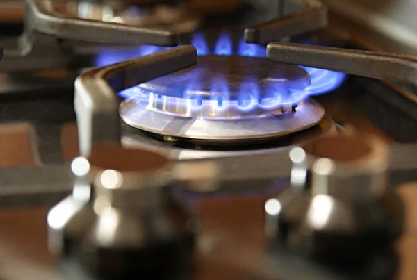 ガス炊飯器は範囲から急速なバーナー ロイヤリティフリーのストック画像