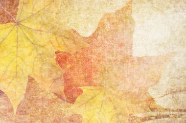 Autumn background in retro style clipart