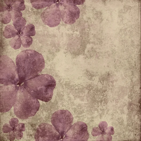 Абстрактный гранж фон с цветами — стоковое фото