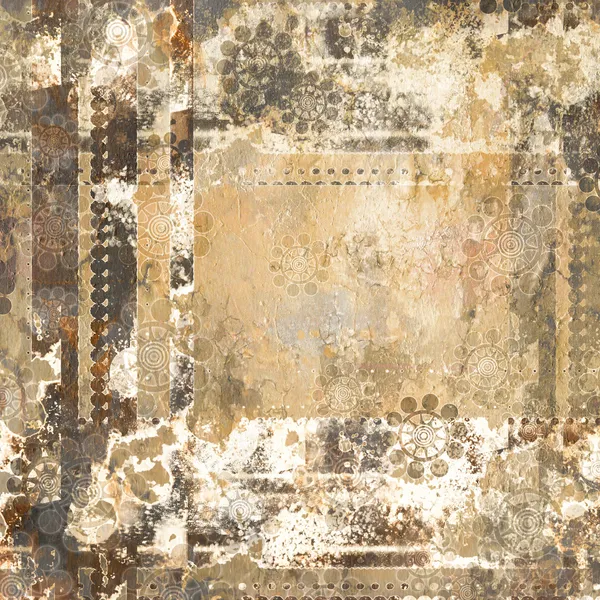 Grunge blommig bakgrund med utrymme för text eller bild — Stockfoto