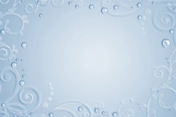 Fundo azul abstrato com gotas, ondulações e um espaço para um texto — Fotografia de Stock