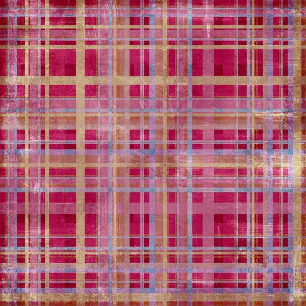 Shabby plaid background in pink — Stock Photo, Image