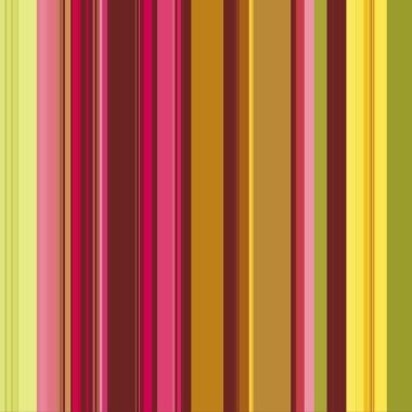 Retro seamless striped pattern with pink, green and brown, yellow colors clipart