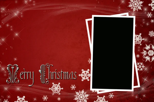 Piros karácsonyi / újévi illusztráció háttér / kártya — Stock Fotó