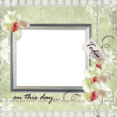 Card for invitation or congratulation or frame clipart