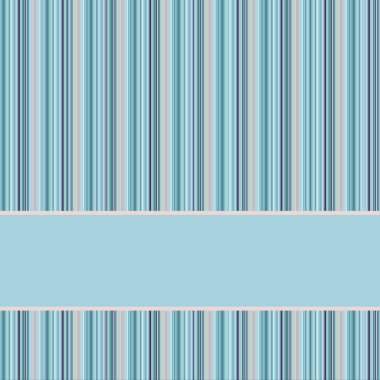 Blue and grey striped background with banner, variable with st clipart