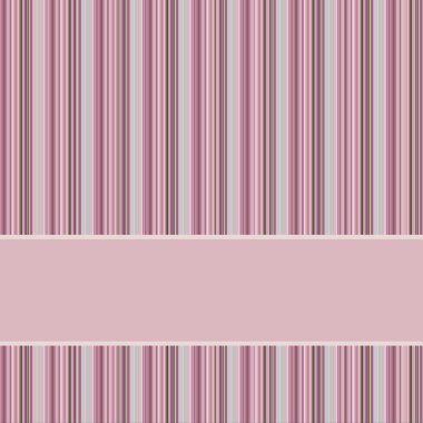 Purple, pink and grey striped background with banner, variable clipart