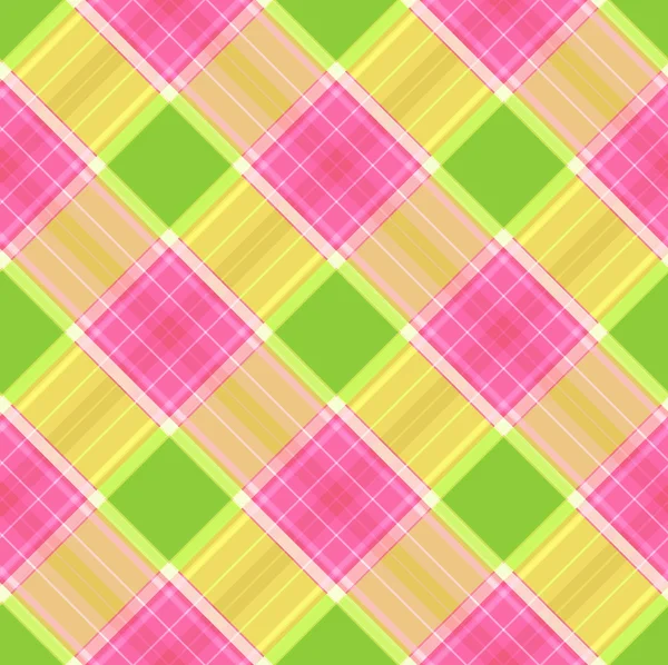 Pink, brown and green trendy seamless plaid pattern — Stock Photo, Image