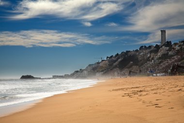 Beach at Vina del Mar, Chile clipart