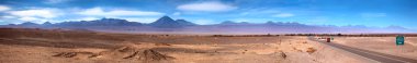Panoramic view of San Pedro de Atacama, Chile clipart