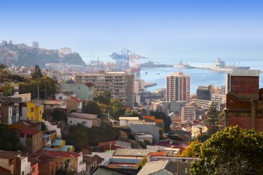 View on Valparaiso, Chile clipart