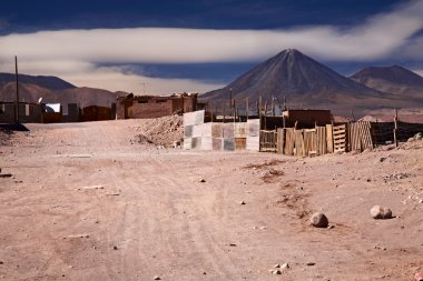 Buildings in San Pedro de Atacama, Chile clipart