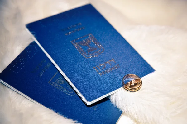 Obrączki Paszportów Izraela Boa — Zdjęcie stockowe