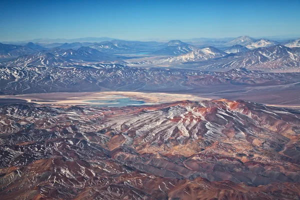 Veduta Aerea Dei Vulcani Nel Deserto Atacama Cile — Foto Stock