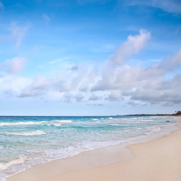 Praia no mar do Caribe, México — Fotografia de Stock