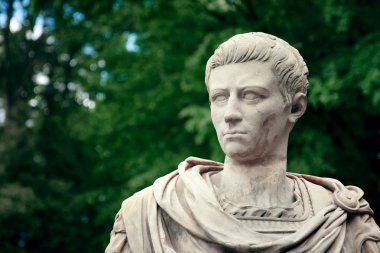 Caligula Portrait - Bust of Roman Emperor clipart