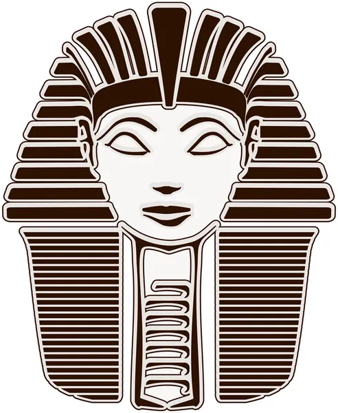 Стилизованная Женщина Фараон Хатшепсут Великое Египетское Лицо Фараона Сфинкс Мифическое — стоковое фото