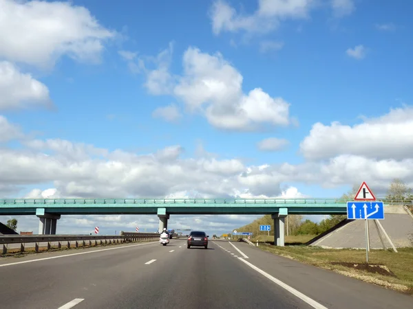 stock image Beautiful summer landscape with a highway