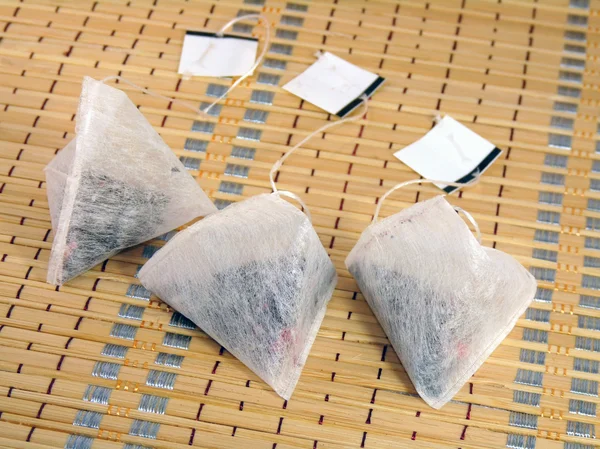 Stock image Tea bags in the shape of a pyramid