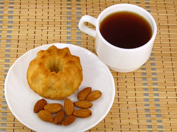 Tea Almond Cake — Stock Photo, Image