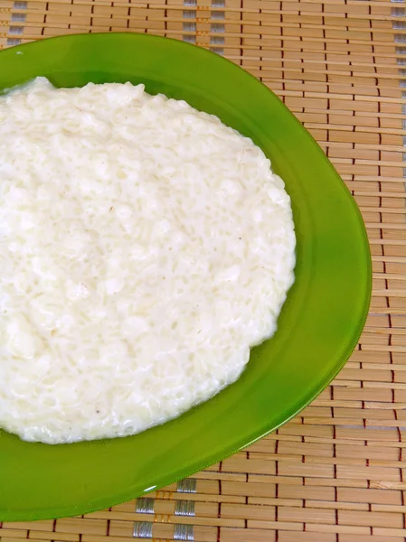 Leite de arroz fervido para alimentos para bebês — Fotografia de Stock