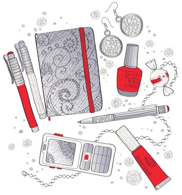 Women's stuff clipart