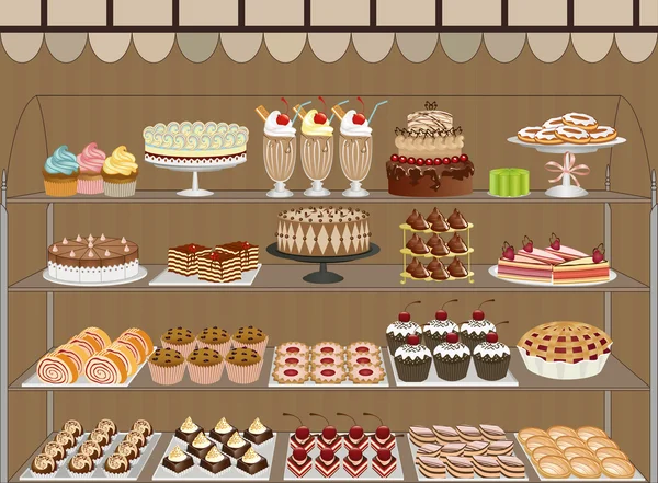 甜店 — 图库矢量图片
