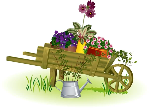 Trädgårdsarbete — Stock vektor