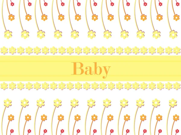 赤ちゃんカード ベクトル — ストックベクタ