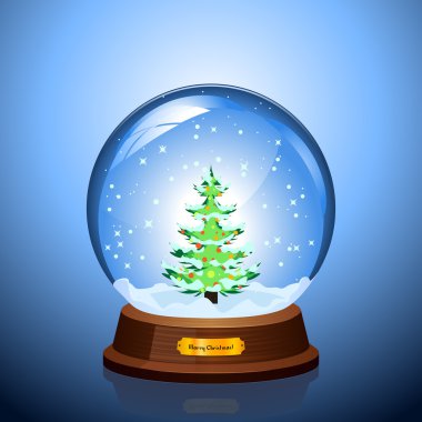 Christmas Snow globe clipart