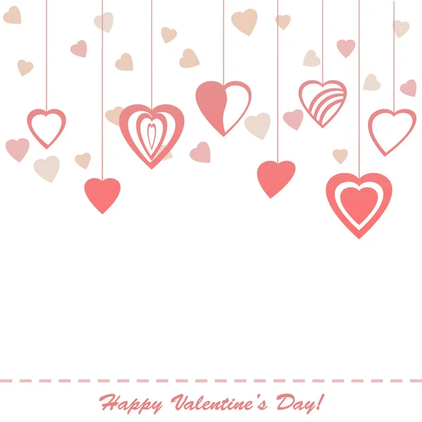 Valentine's greeting card — Stock Vector