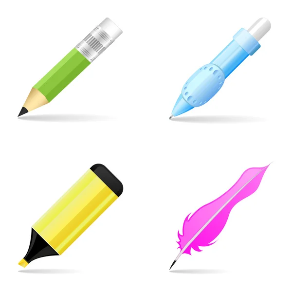 Writing and painting tools — Stock Vector