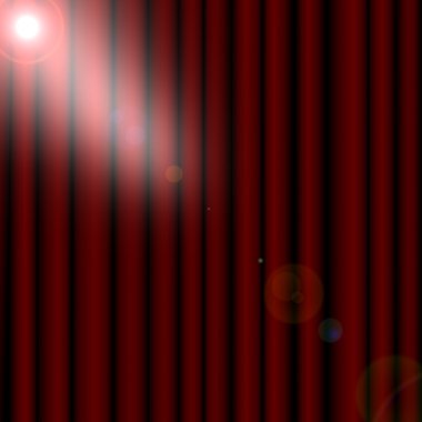 Red drapes curtain clipart