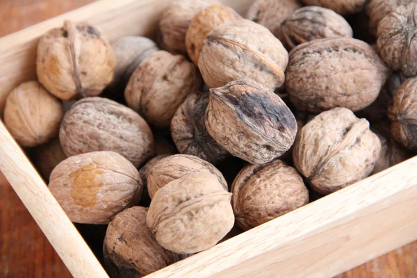 Makro zobrazení ořech — Stock fotografie