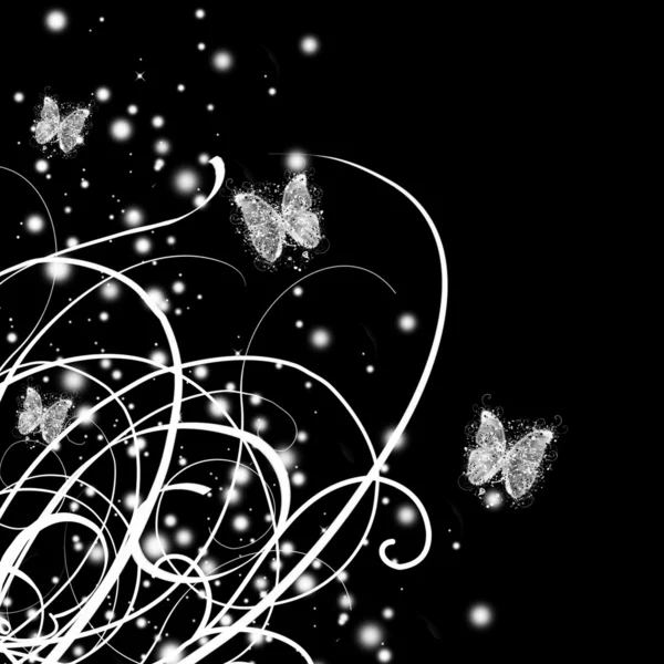 抽象魅力蝴蝶 — 图库照片