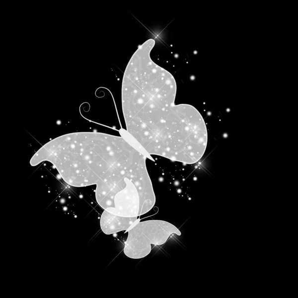 Abstracte glamour vlinder — Stockfoto