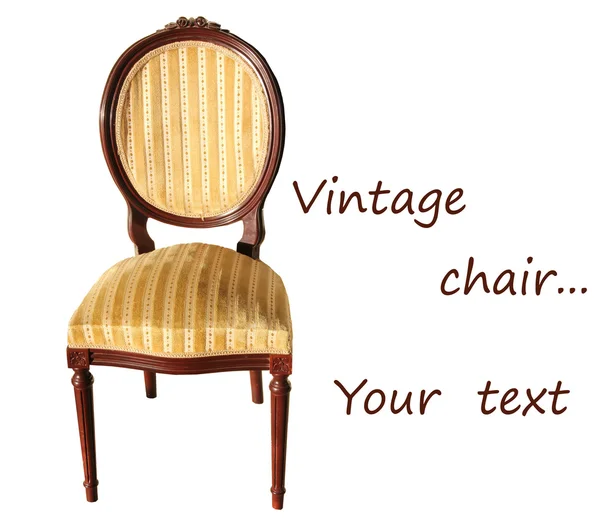 Vintage sandalye Stok Resim
