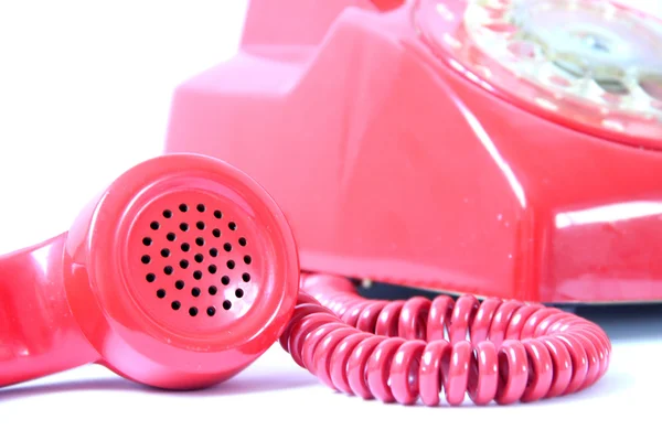 Telefone vermelho vintage — Fotografia de Stock