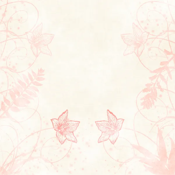 Floral grunge illustration — Stock Photo, Image