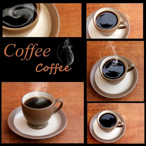 コーヒーのコラージュ — ストック写真