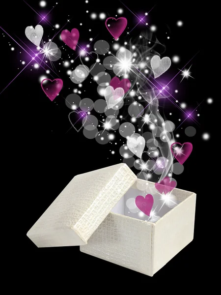 Valentine caixa mágica — Fotografia de Stock