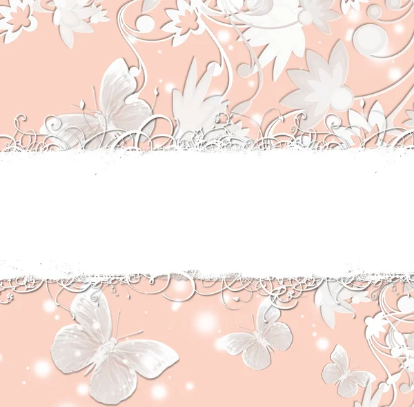 Wedding Invitation Floral Patterns — Stock Photo, Image
