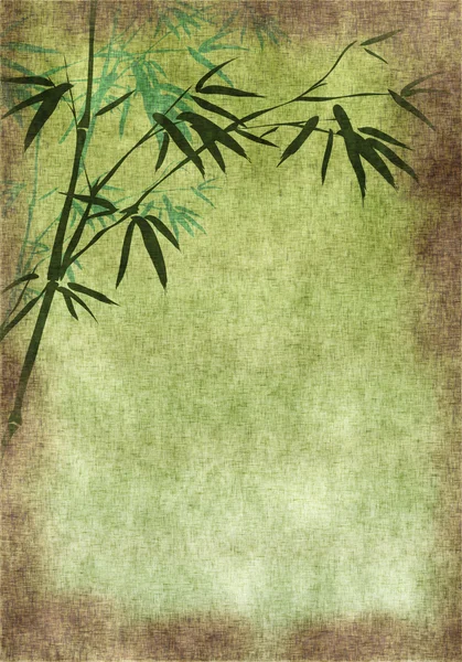 Bambu dalları ile eski kağıt