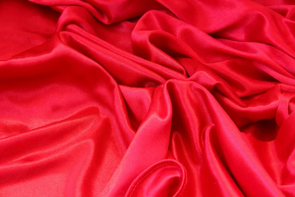 Smooth elegant red silk Stock Photo